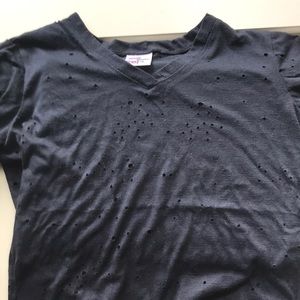 super cute distressed tee